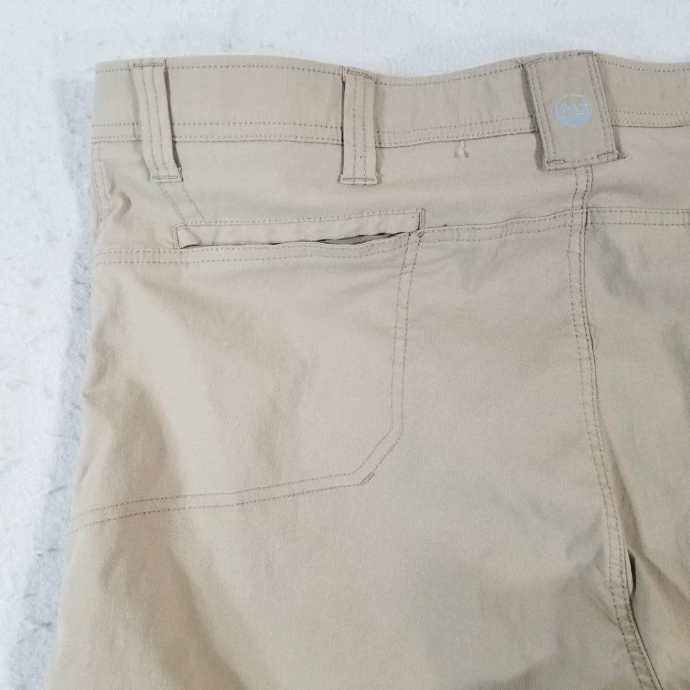 Wrangler outdoor cargo pants men's 44 x 28 brown comfort waist flex stretch
